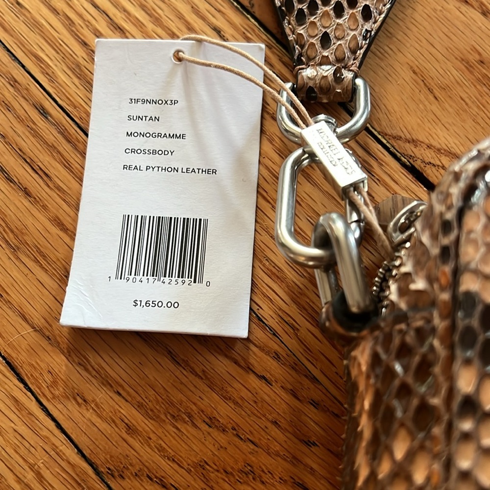 Nwt Michael Kors Collection Python Leather Snakes… - image 3